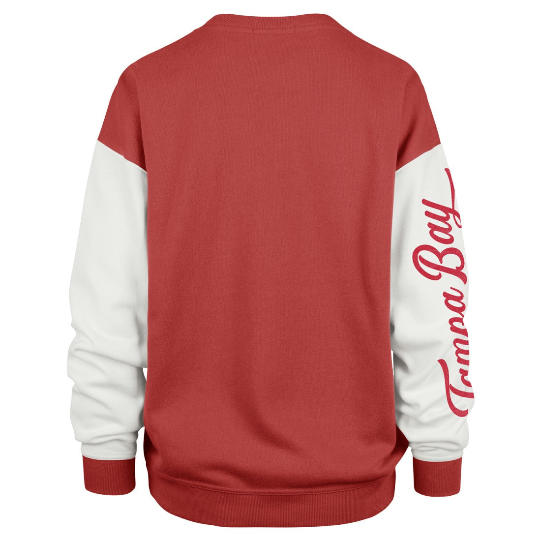Tampa Bay Buccaneers '47 Women's Double Header Rise Andie Pullover Sweatshirt Red