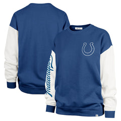Indianapolis Colts '47 Women's Double Header Rise Andie Pullover Sweatshirt Royal