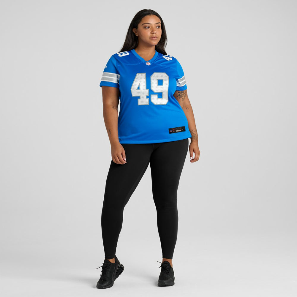 Hogan Hatten Detroit Lions Women's Game Jersey Blue