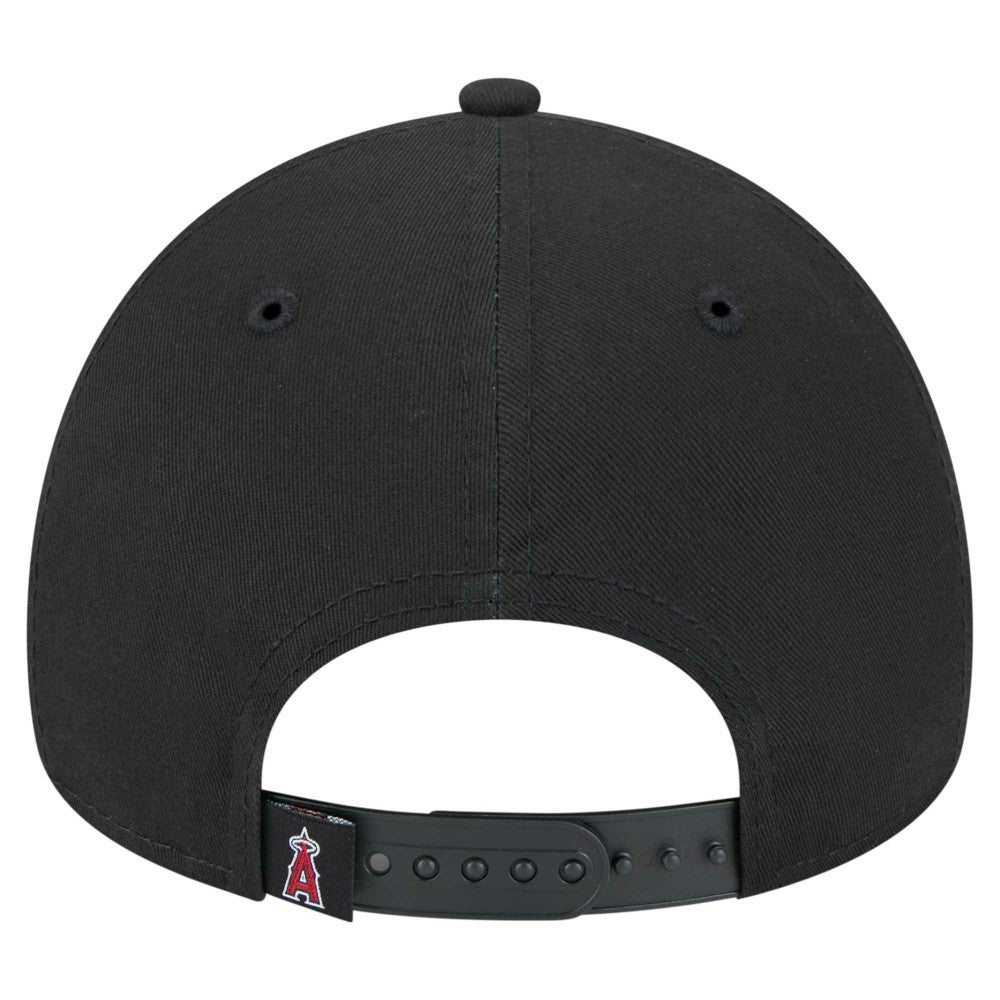 Los Angeles Angels New Era 9FORTY A-Frame Adjustable Hat - Black Hats