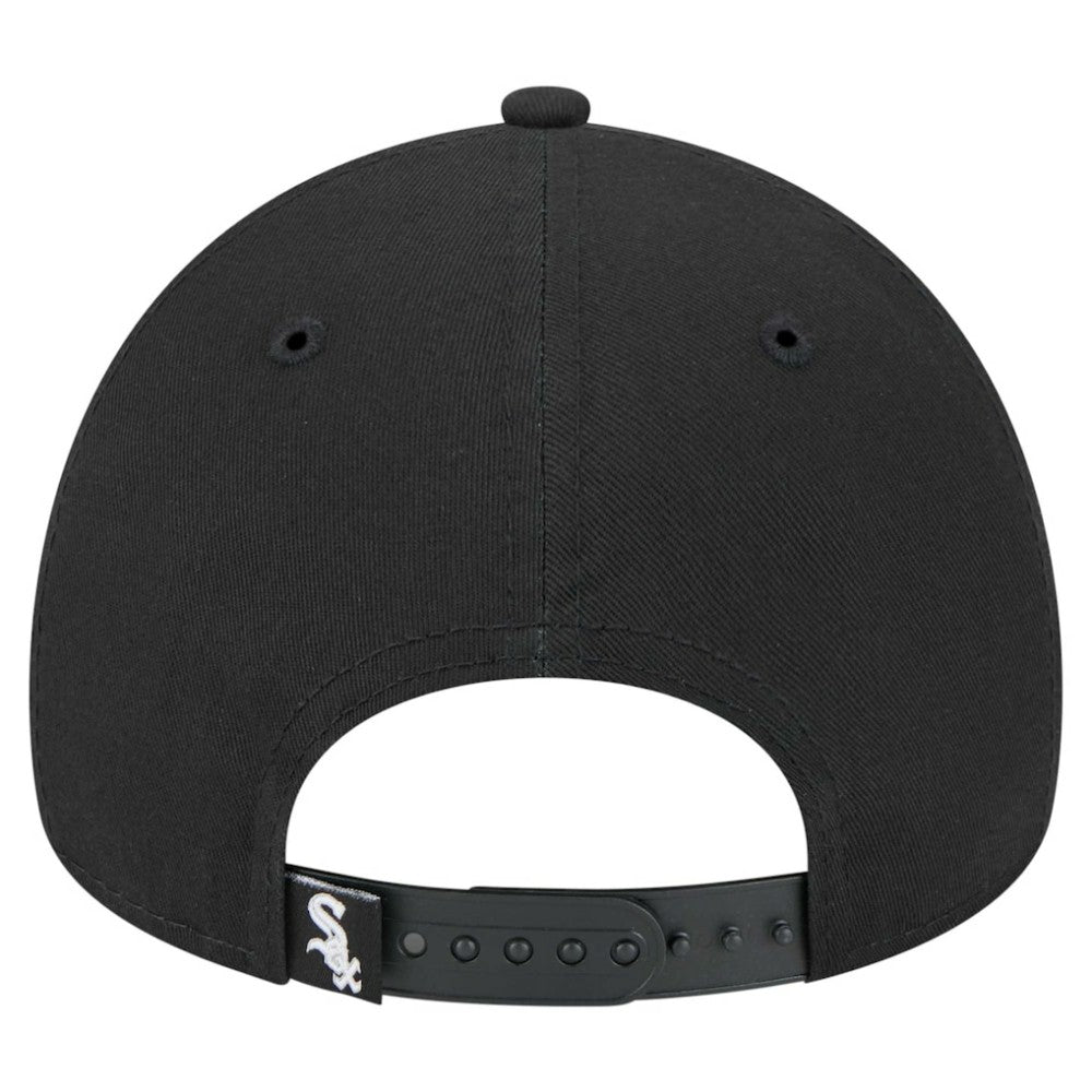 Chicago White Sox New Era 9FORTY A-Frame Adjustable Hat - Black Hats