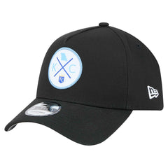 Kansas City Royals New Era 9FORTY A-Frame Adjustable Hat - Black Hats