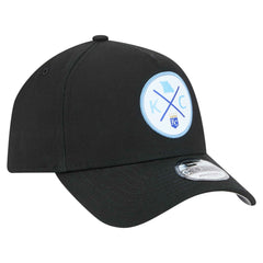 Kansas City Royals New Era 9FORTY A-Frame Adjustable Hat - Black Hats