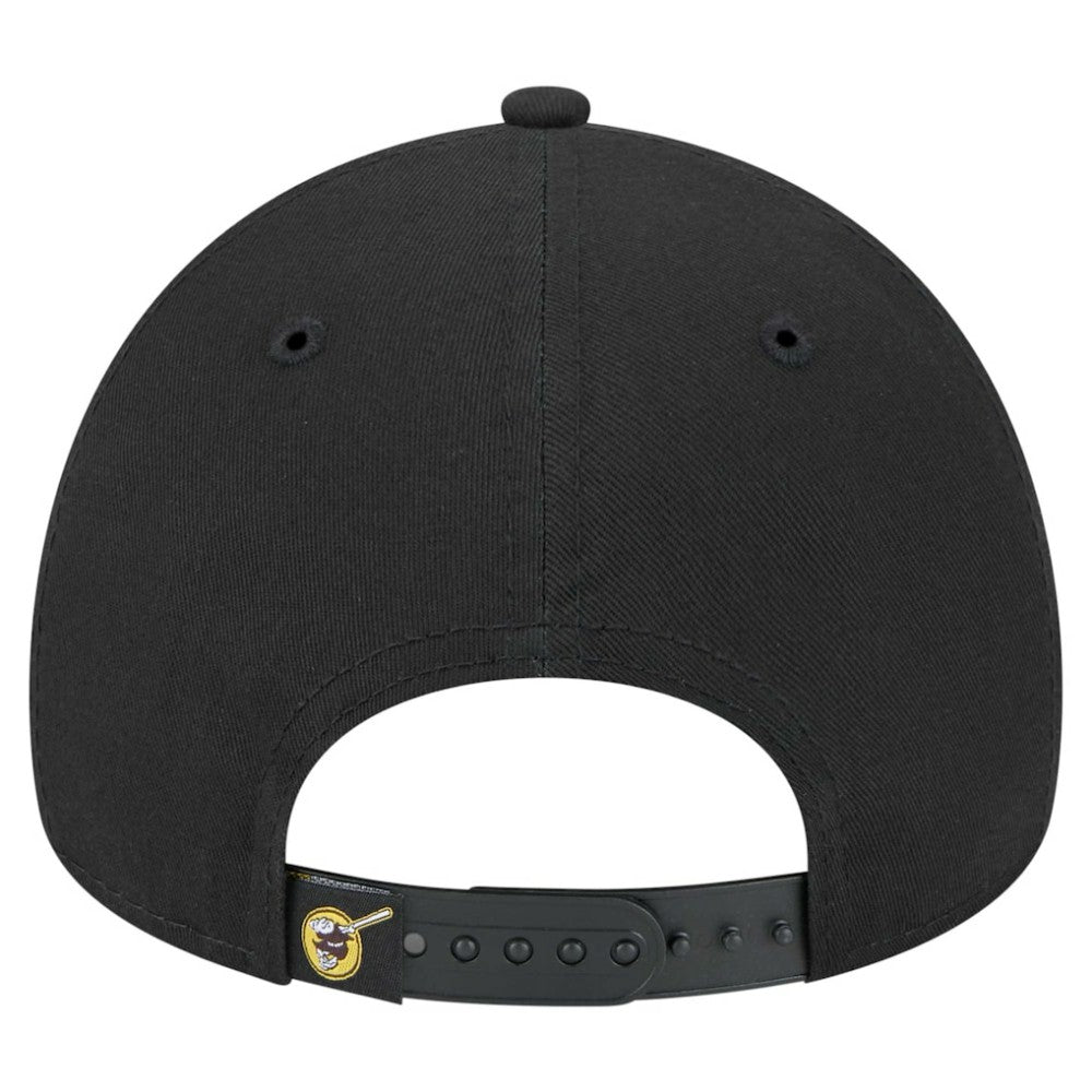 San Diego Padres New Era 9FORTY A-Frame Adjustable Hat - Black Hats