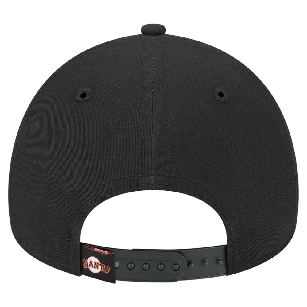 San Francisco Giants New Era 9FORTY A-Frame Adjustable Hat - Black Hats