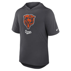 Chicago Bears Tri-Blend Performance Hoodie T-Shirt Anthracite