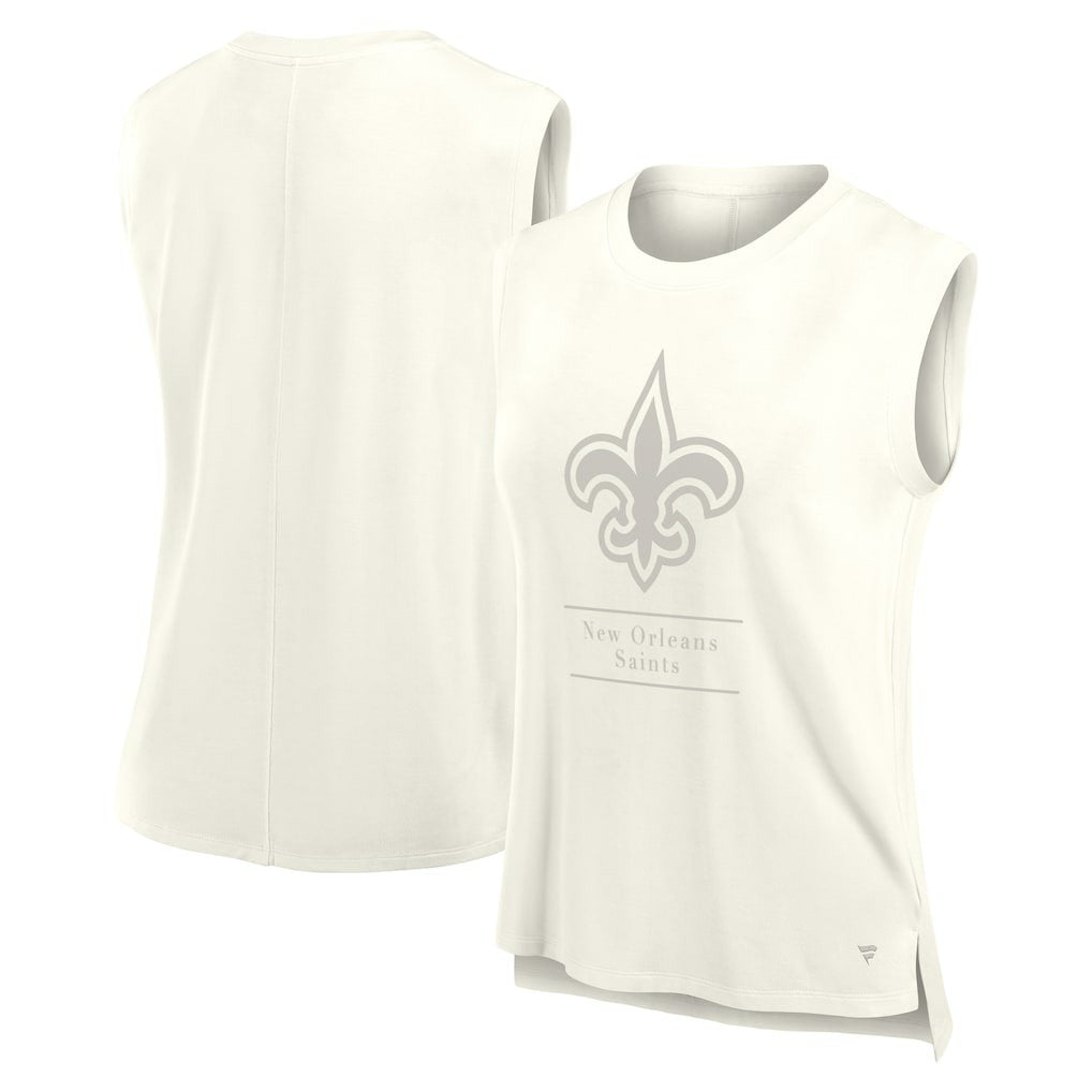 New Orleans Saints Women's Studio Embrace Tank Top Cream