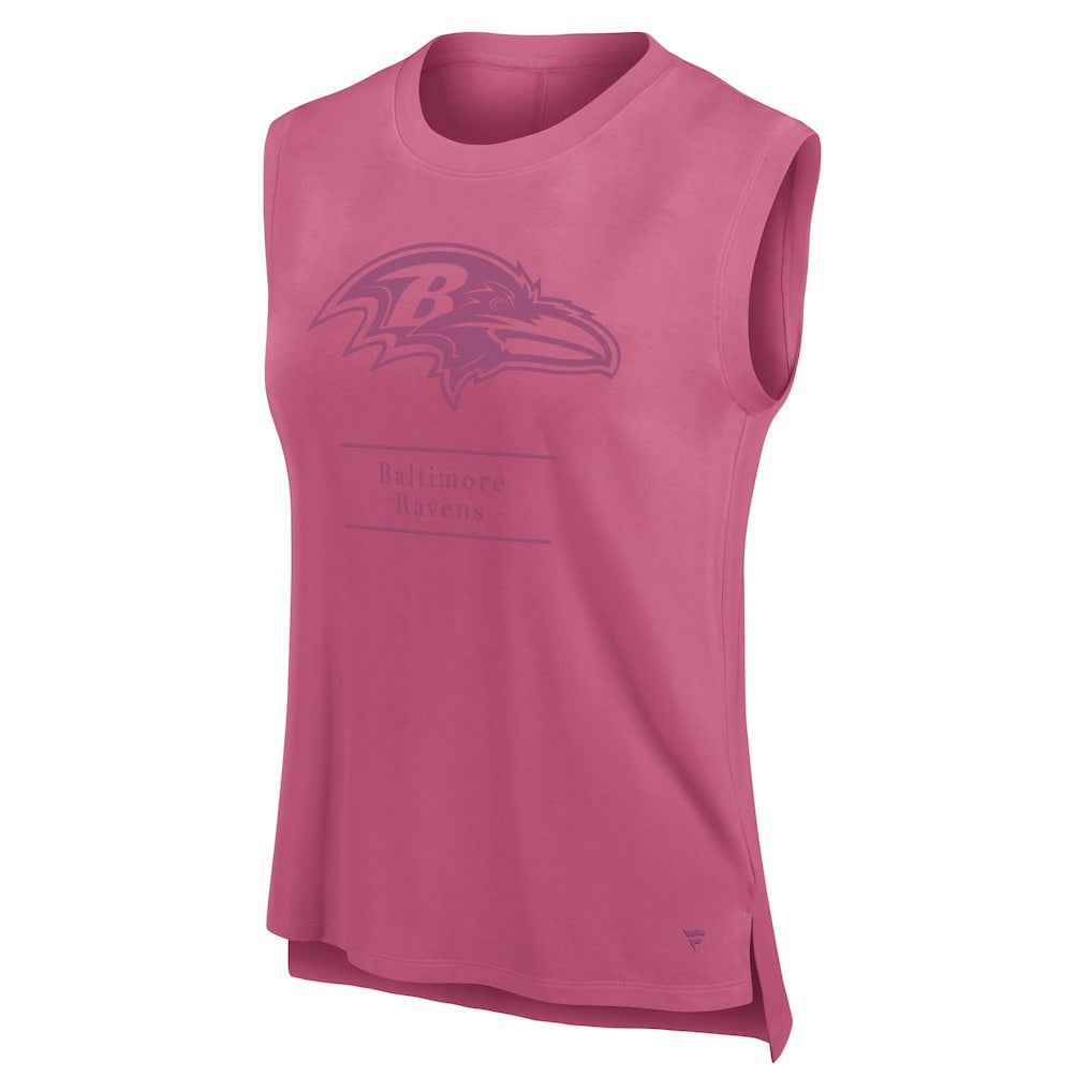 Baltimore Ravens Women's Studio Embrace Tank Top Pink