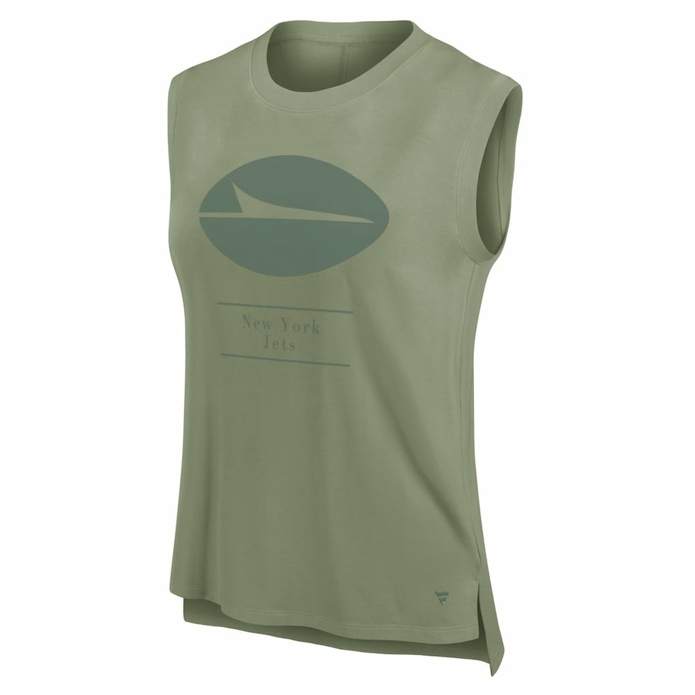 New York Jets Women's Studio Embrace Tank Top Olive