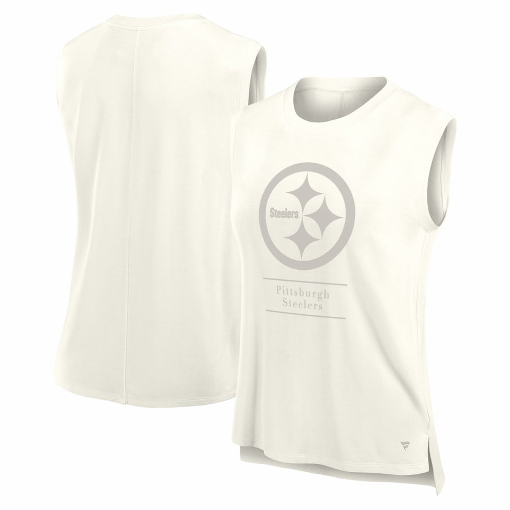 Pittsburgh Steelers Women's Studio Embrace Tank Top Cream