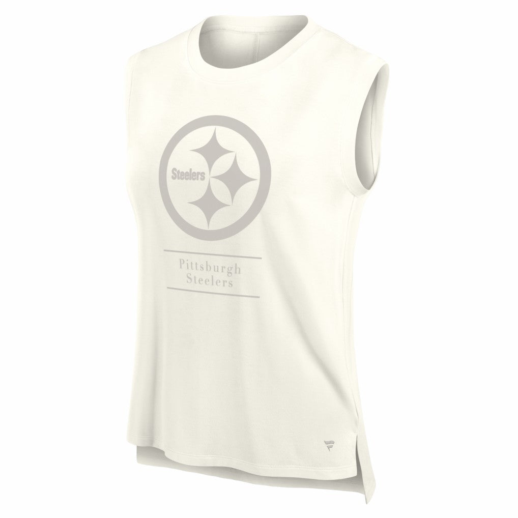 Pittsburgh Steelers Women's Studio Embrace Tank Top Cream