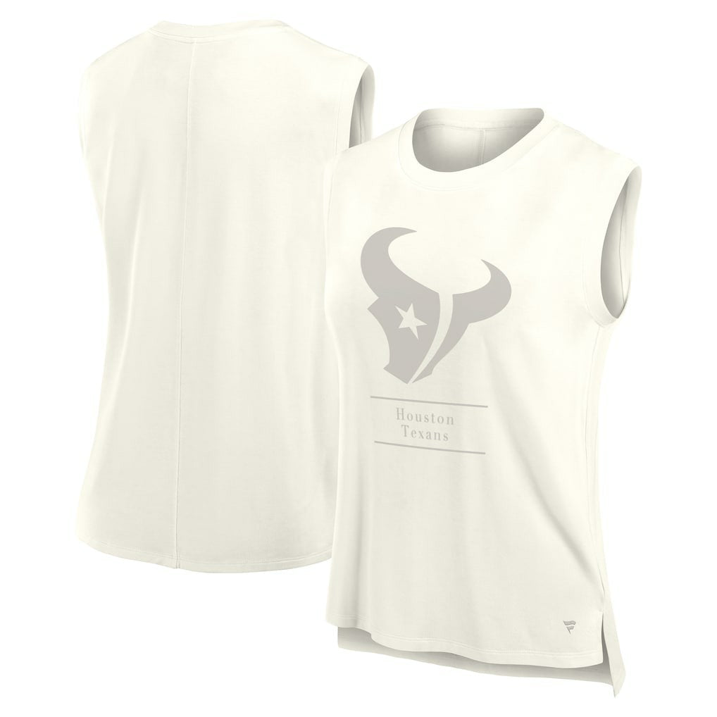 Houston Texans Women's Studio Embrace Tank Top Cream