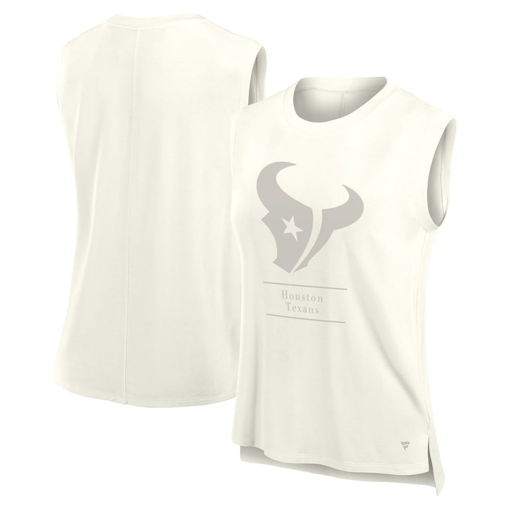 Houston Texans Women's Studio Embrace Tank Top Cream