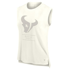 Houston Texans Women's Studio Embrace Tank Top Cream
