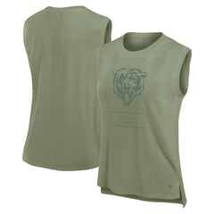 Chicago Bears Women's Studio Embrace Tank Top Olive