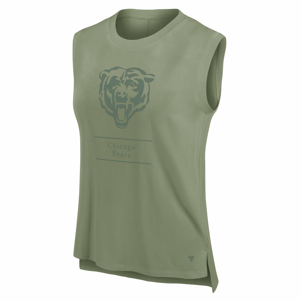 Chicago Bears Women's Studio Embrace Tank Top Olive