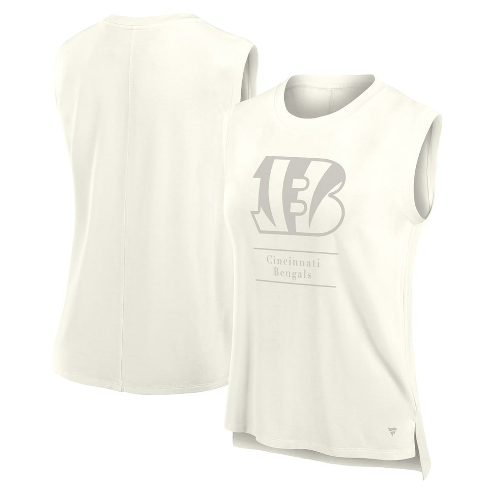 Cincinnati Bengals Women's Studio Embrace Tank Top Cream