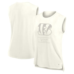 Cincinnati Bengals Women's Studio Embrace Tank Top Cream