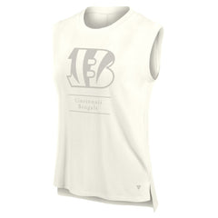 Cincinnati Bengals Women's Studio Embrace Tank Top Cream