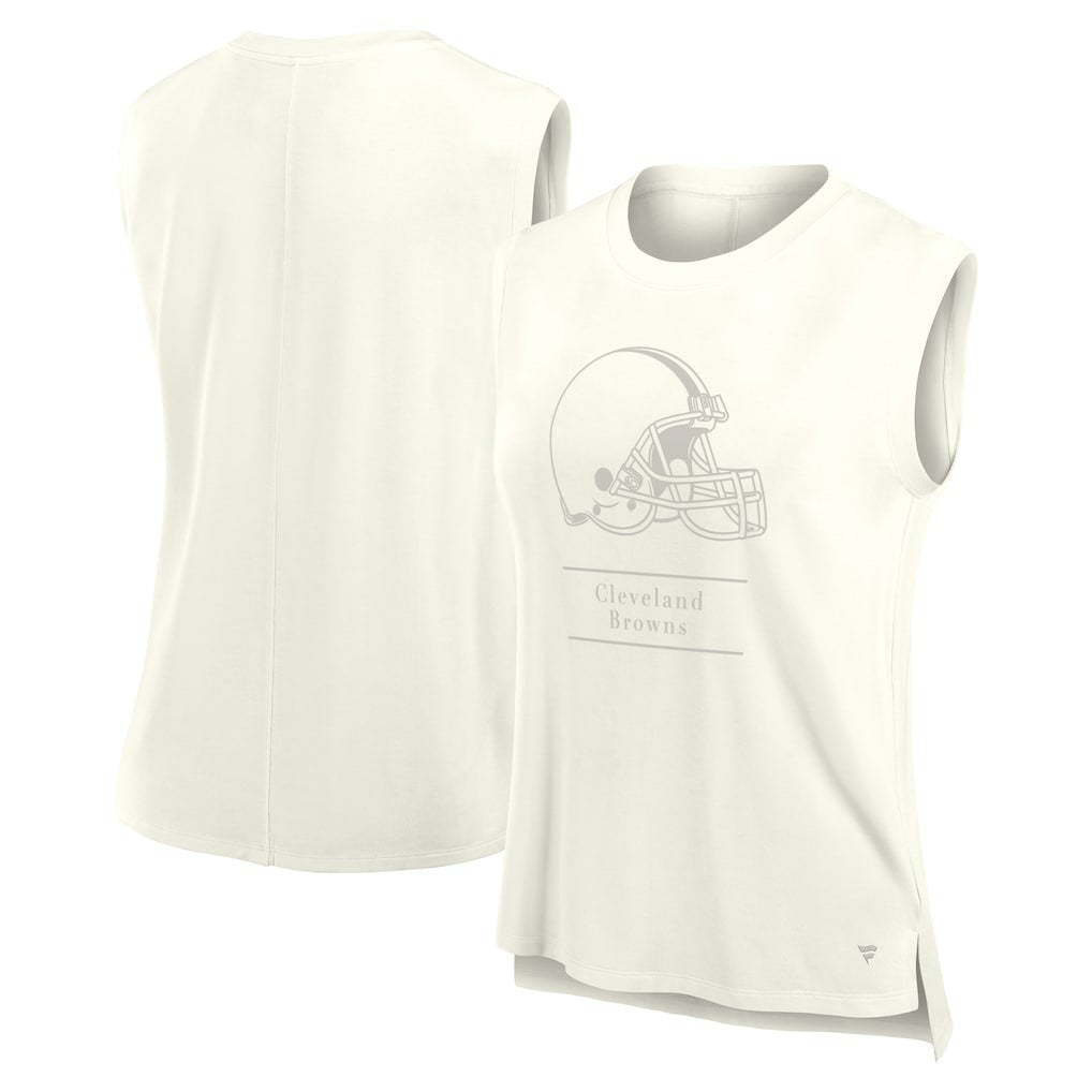 Cleveland Browns Women's Studio Embrace Tank Top Cream