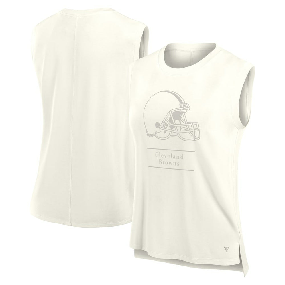 Cleveland Browns Women's Studio Embrace Tank Top Cream