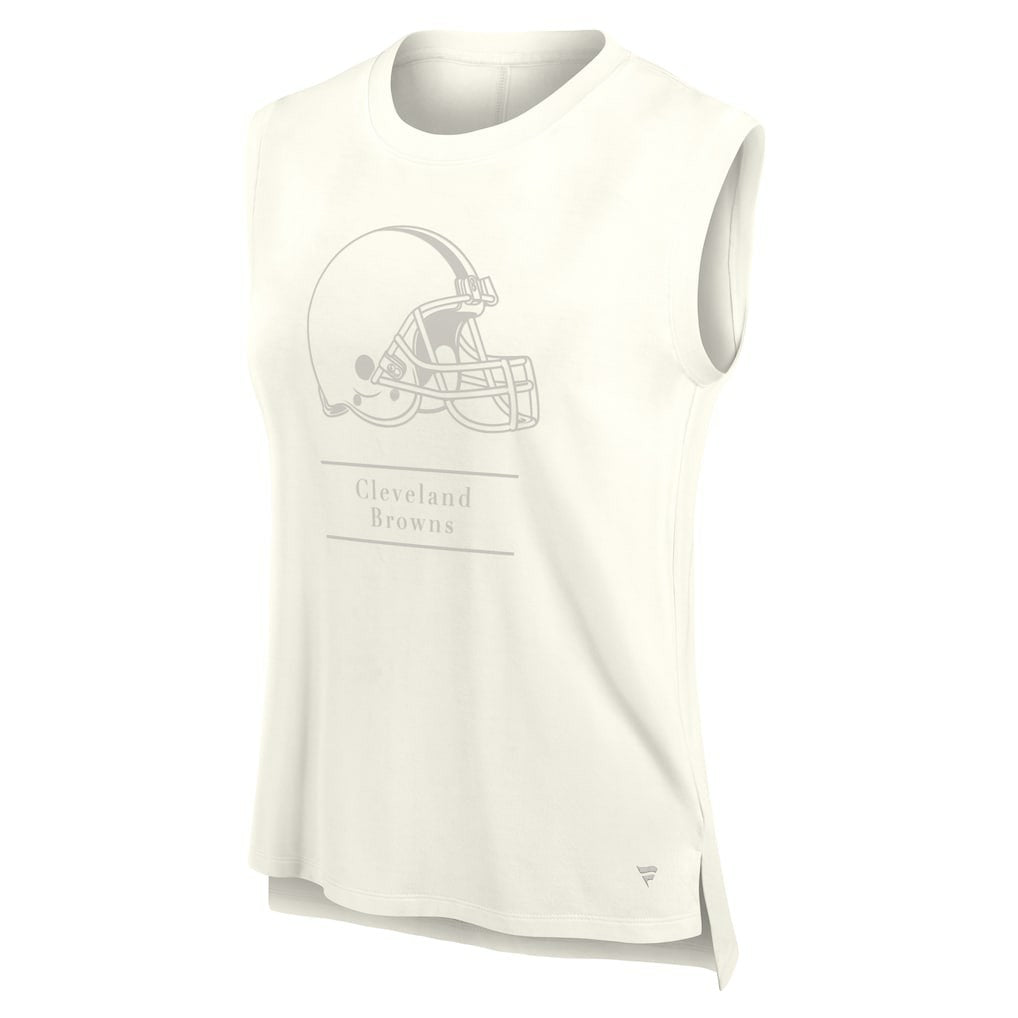 Cleveland Browns Women's Studio Embrace Tank Top Cream