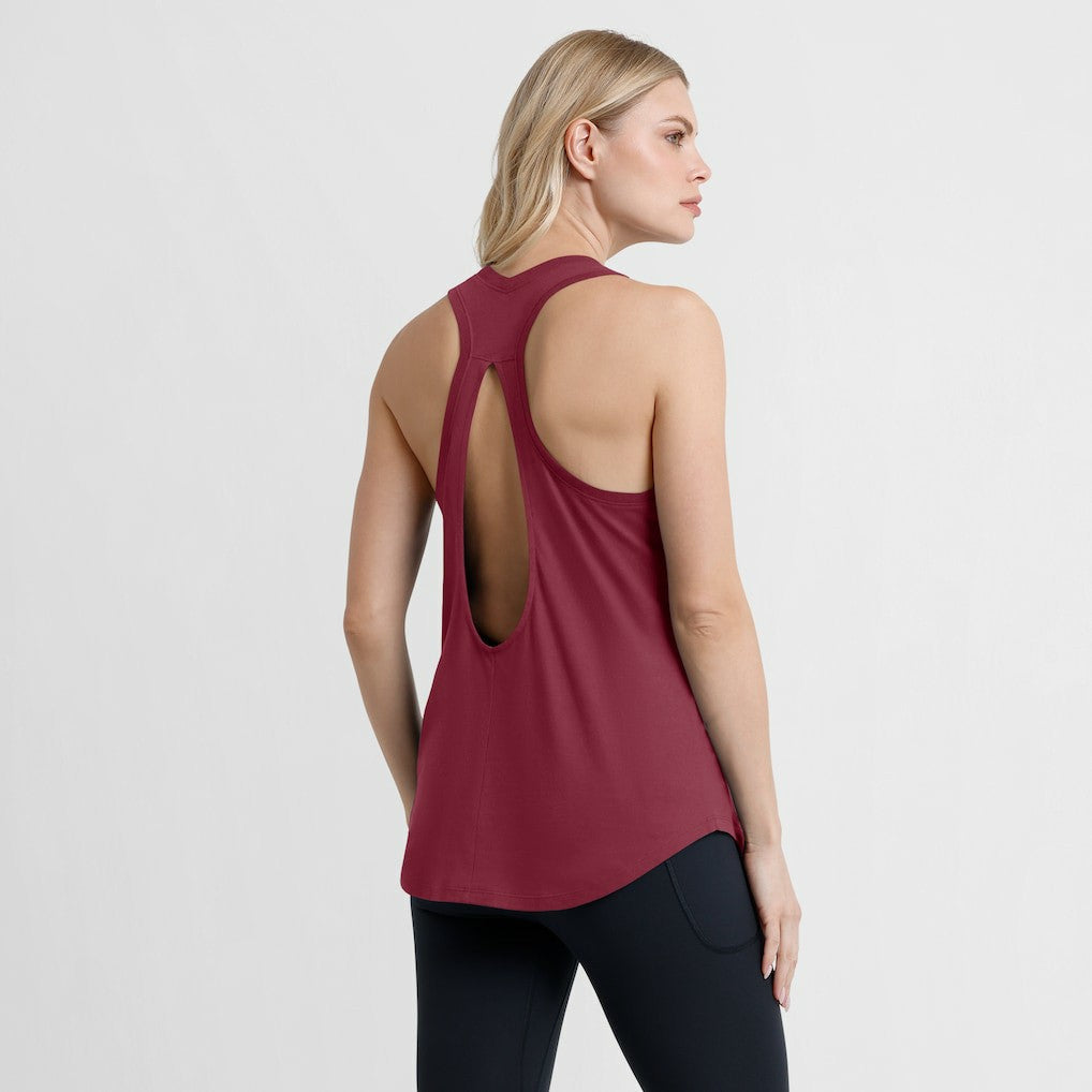 Washington Commanders Women's Iron Fan Tank Top Burgundy