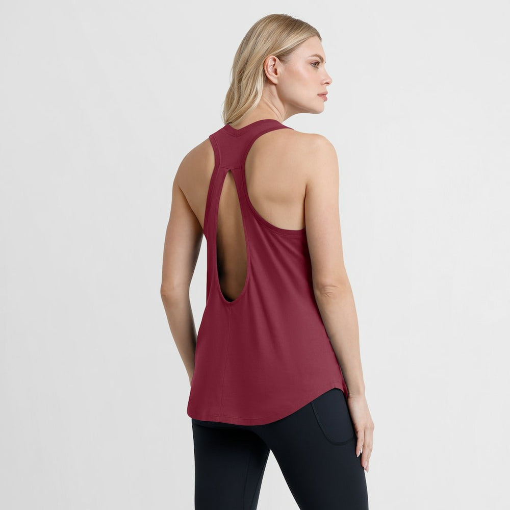 Washington Commanders Women's Iron Fan Tank Top Burgundy