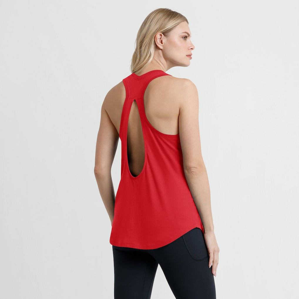 Kansas City Chiefs Women's Iron Fan Tank Top Red