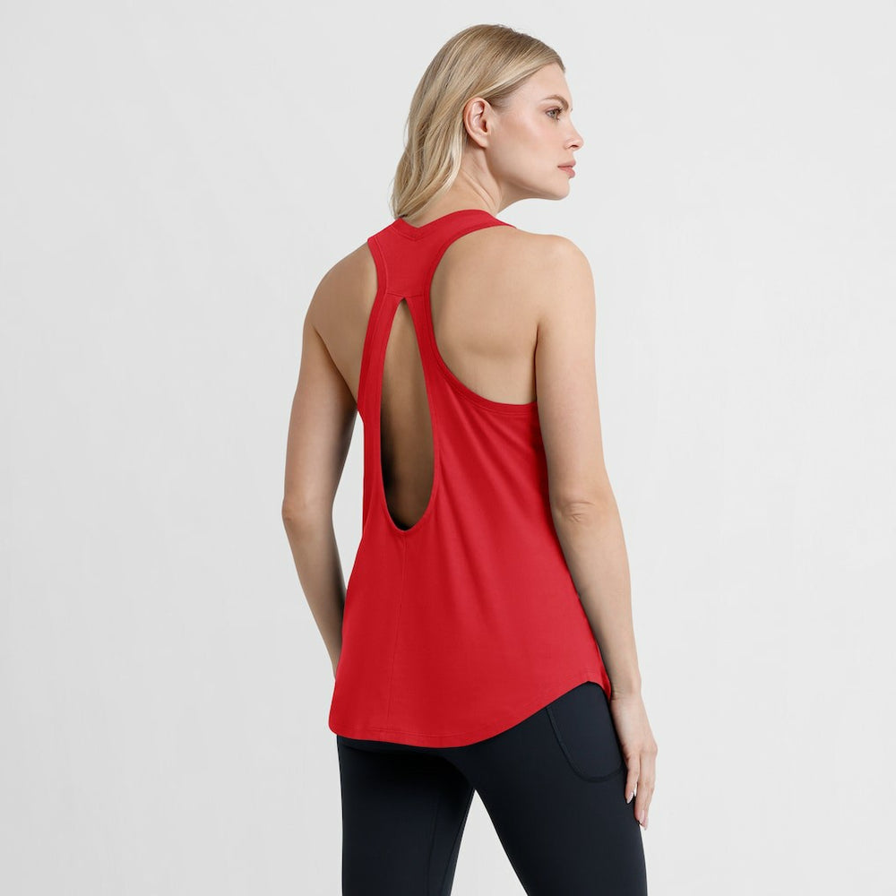 Kansas City Chiefs Women's Iron Fan Tank Top Red