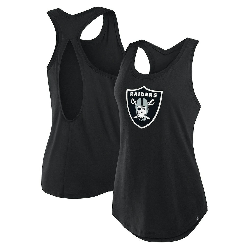 Las Vegas Raiders Women's Iron Fan Tank Top Black