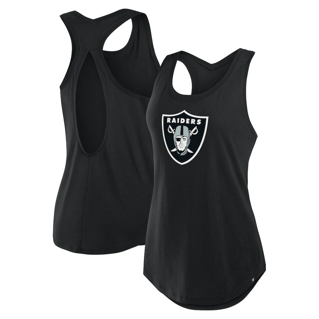 Las Vegas Raiders Women's Iron Fan Tank Top Black