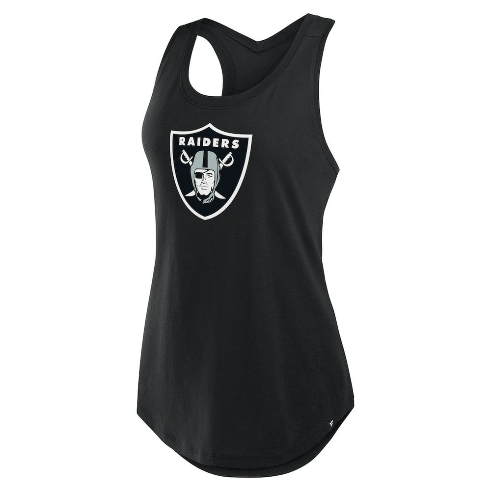 Las Vegas Raiders Women's Iron Fan Tank Top Black