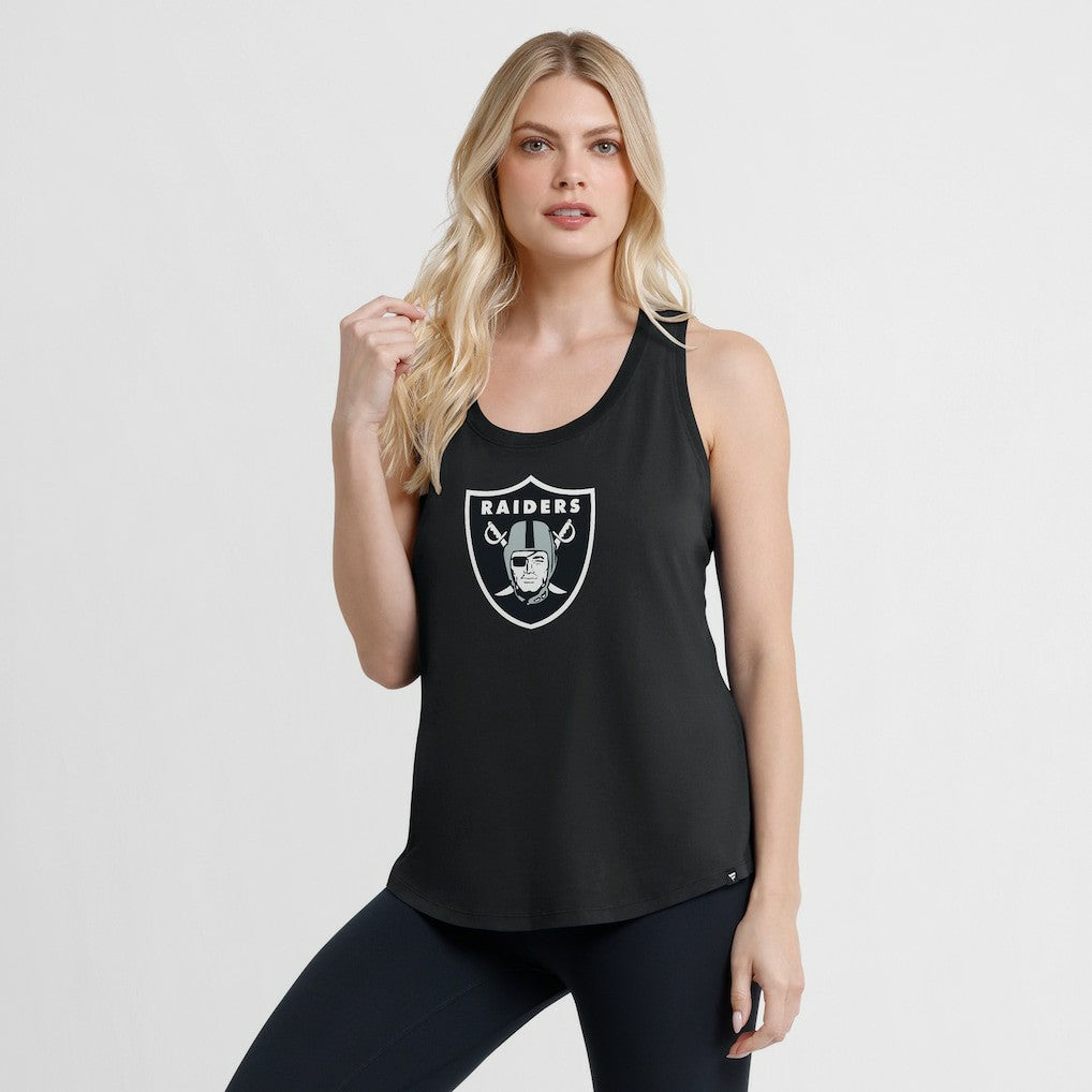 Las Vegas Raiders Women's Iron Fan Tank Top Black