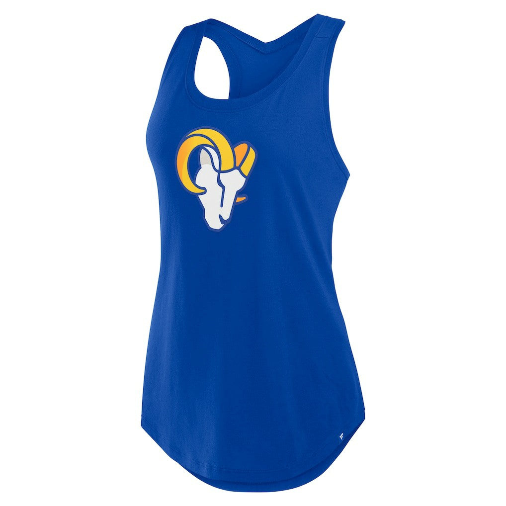 Los Angeles Rams Women's Iron Fan Tank Top Royal