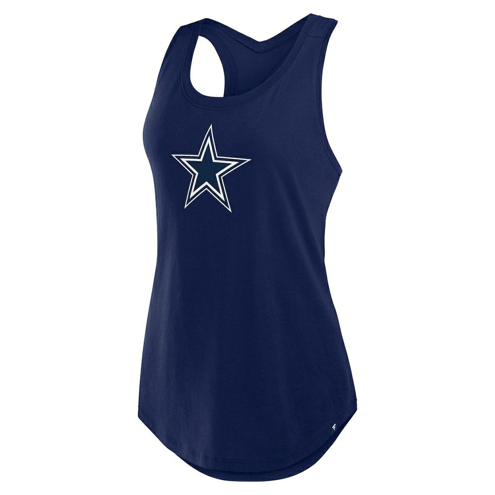 Dallas Cowboys Women's Iron Fan Tank Top Navy