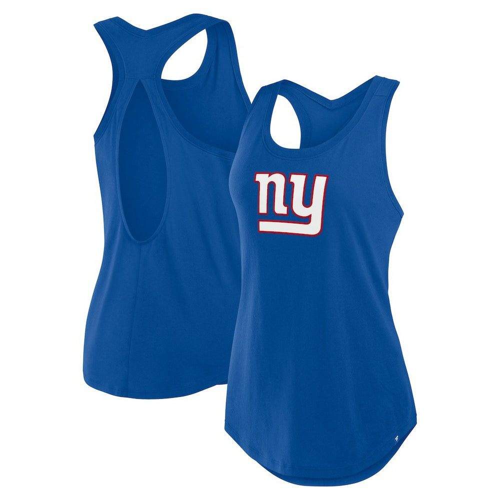 New York Giants Women's Iron Fan Tank Top Royal