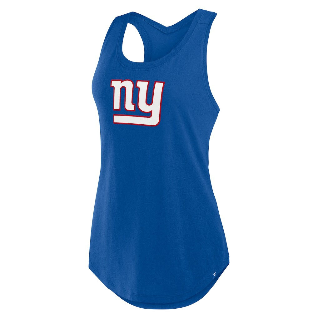 New York Giants Women's Iron Fan Tank Top Royal