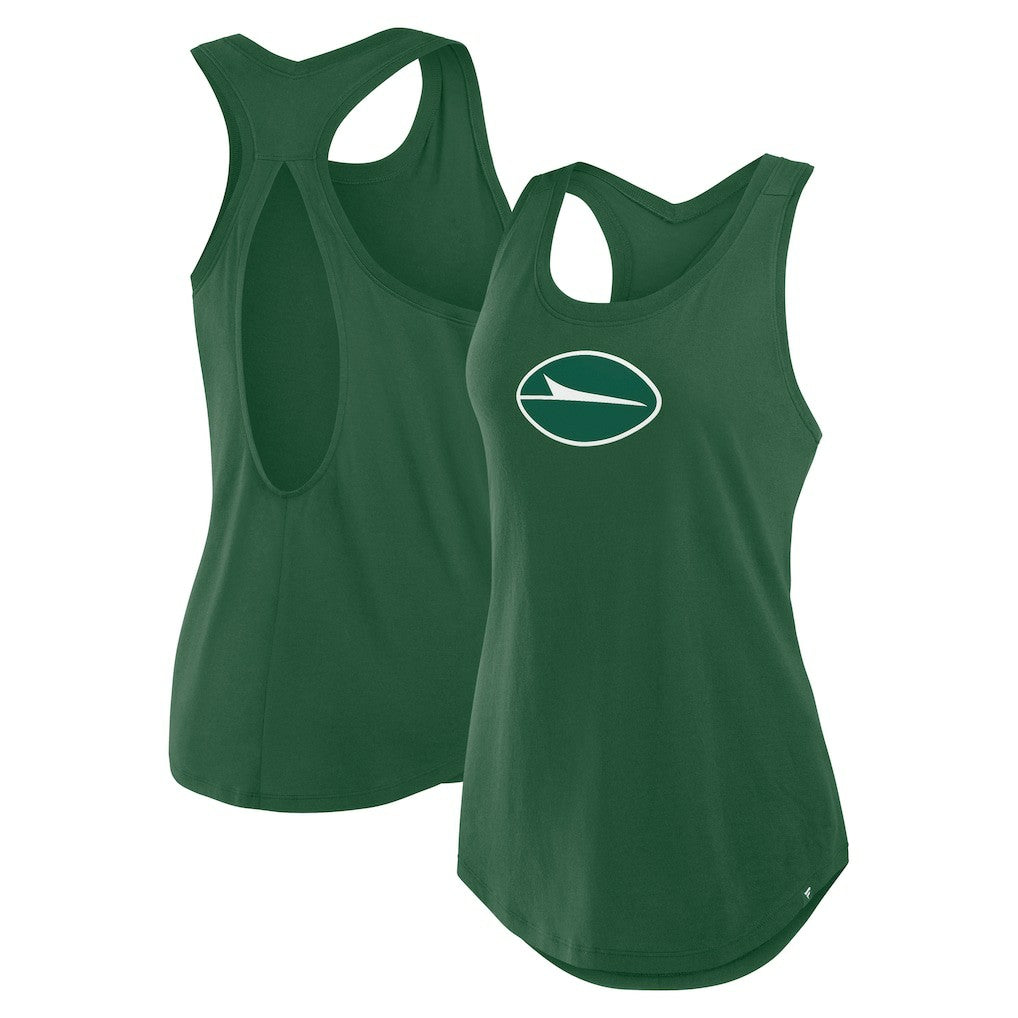 New York Jets Women's Iron Fan Tank Top Green