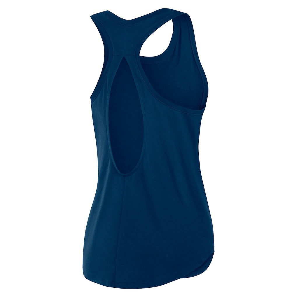 Houston Texans Women's Iron Fan Tank Top Navy