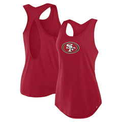 San Francisco 49ers Women's Iron Fan Tank Top Scarlet
