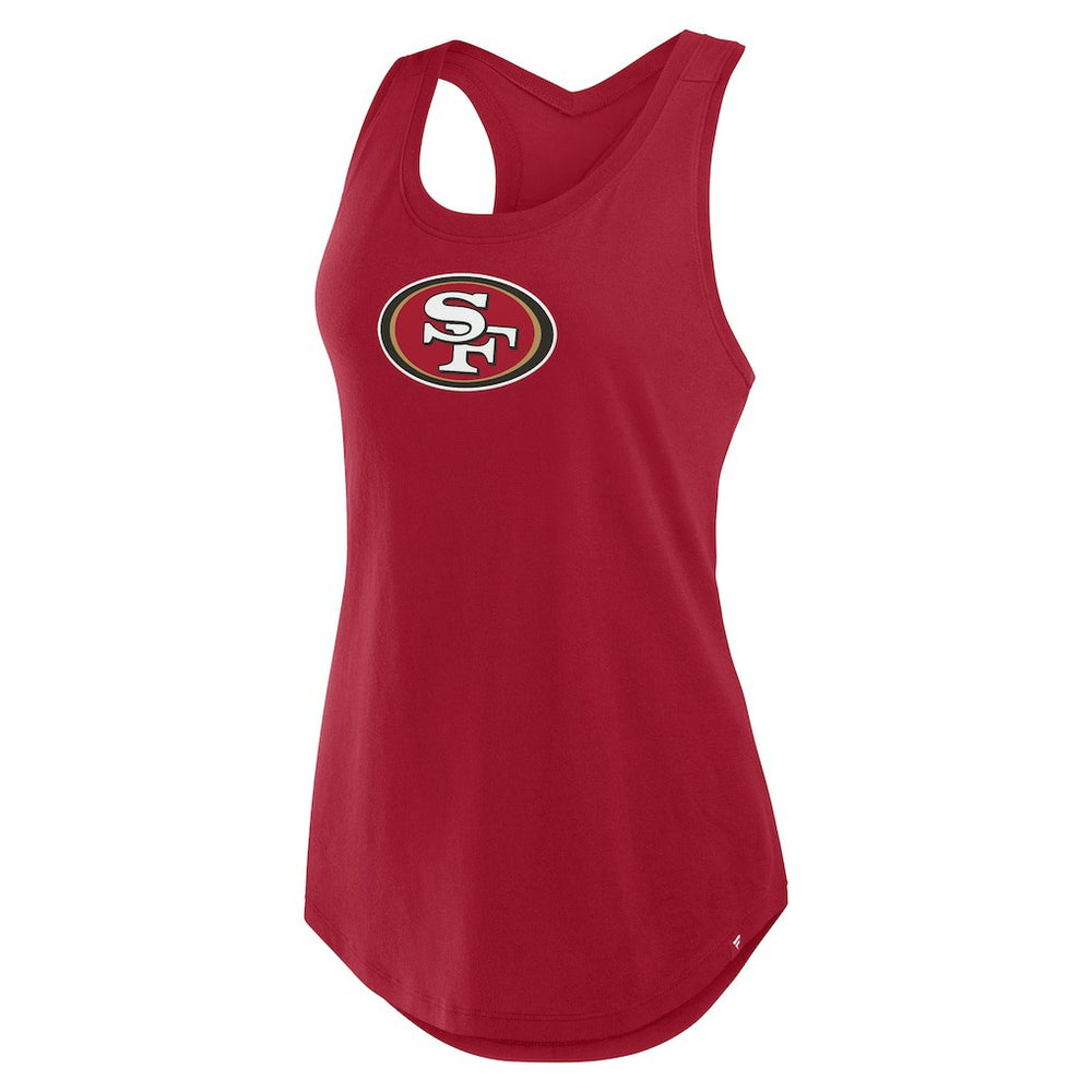 San Francisco 49ers Women's Iron Fan Tank Top Scarlet