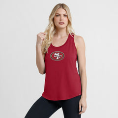 San Francisco 49ers Women's Iron Fan Tank Top Scarlet