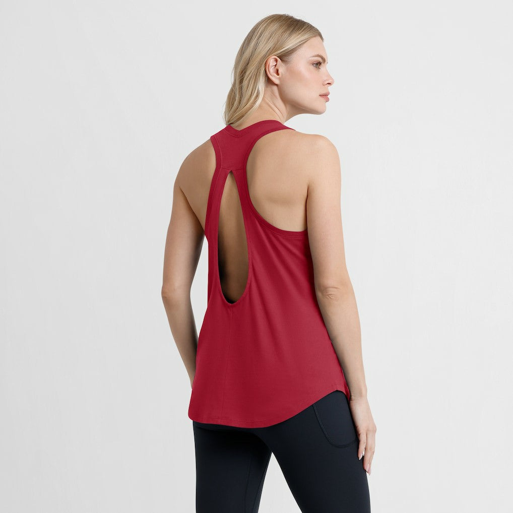 San Francisco 49ers Women's Iron Fan Tank Top Scarlet