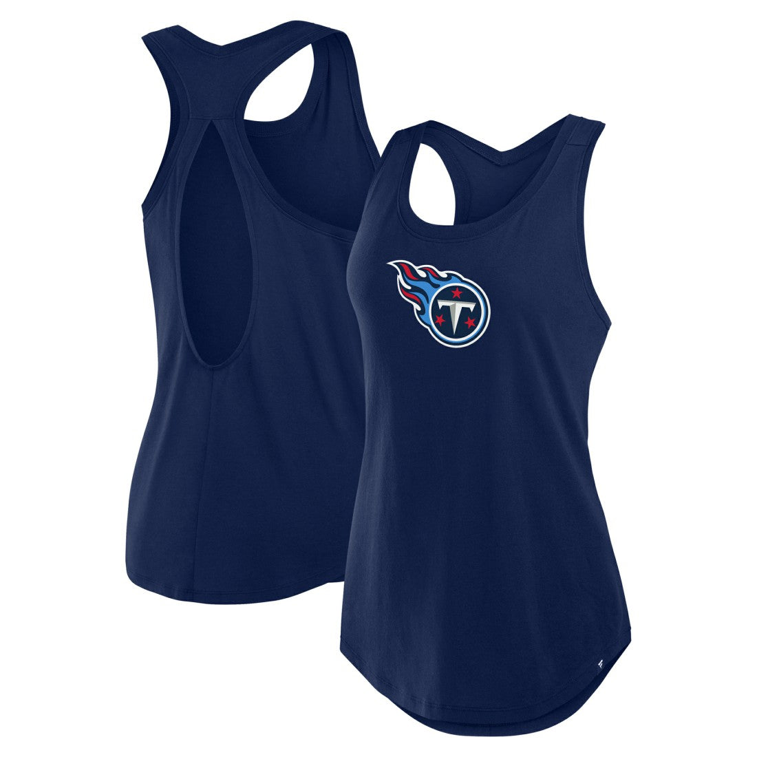 Tennessee Titans Women's Iron Fan Tank Top Navy