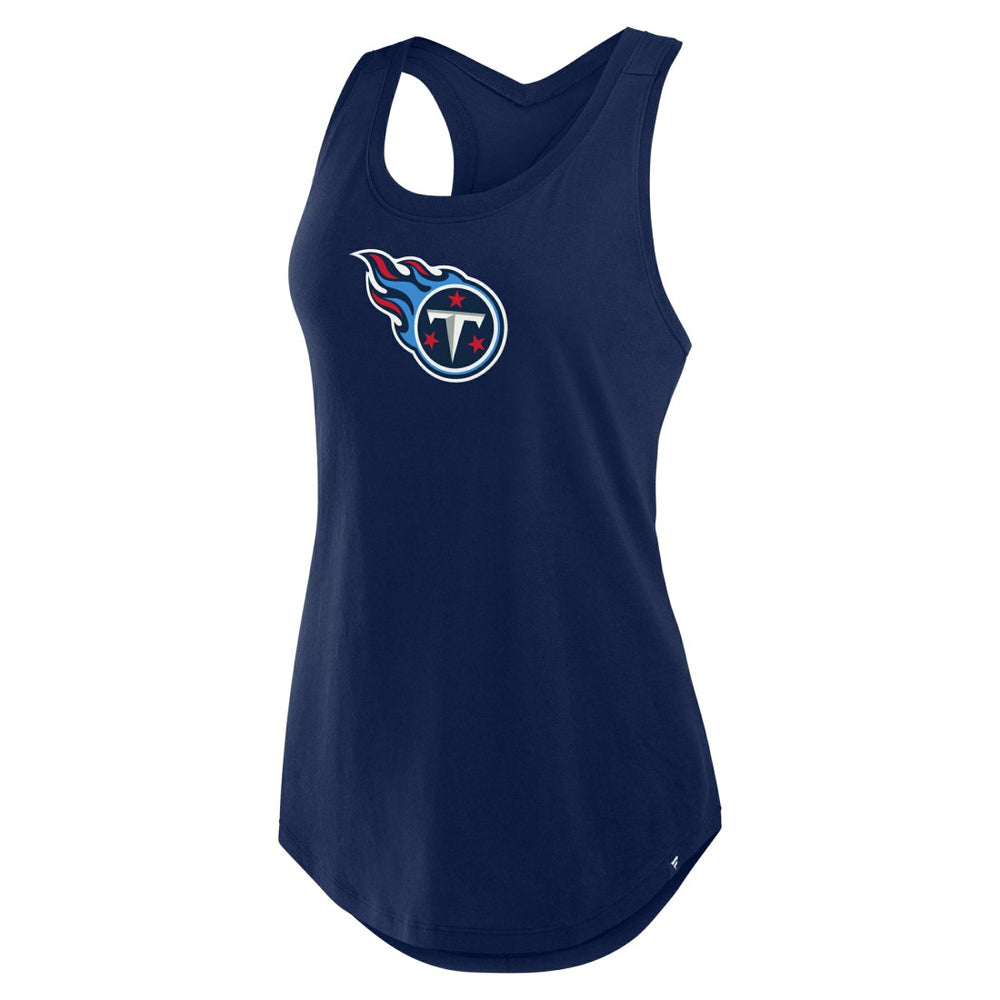 Tennessee Titans Women's Iron Fan Tank Top Navy