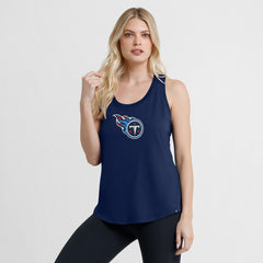 Tennessee Titans Women's Iron Fan Tank Top Navy