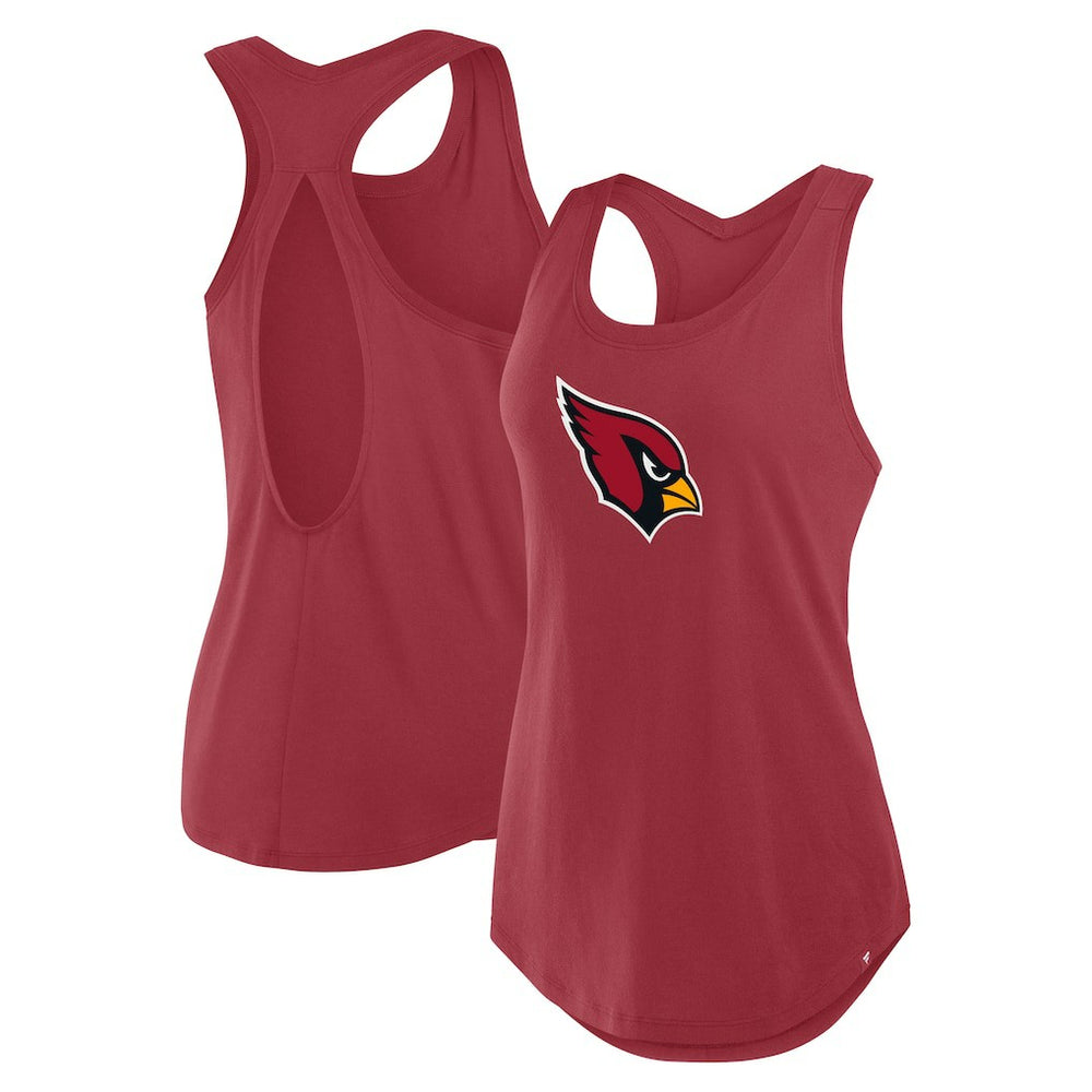 Arizona Cardinals Women's Iron Fan Tank Top Cardinal