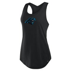 Carolina Panthers Women's Iron Fan Tank Top Black