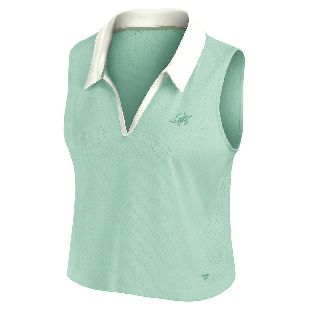 Miami Dolphins Women's Studio Wellness V-Neck Tank Top Mint